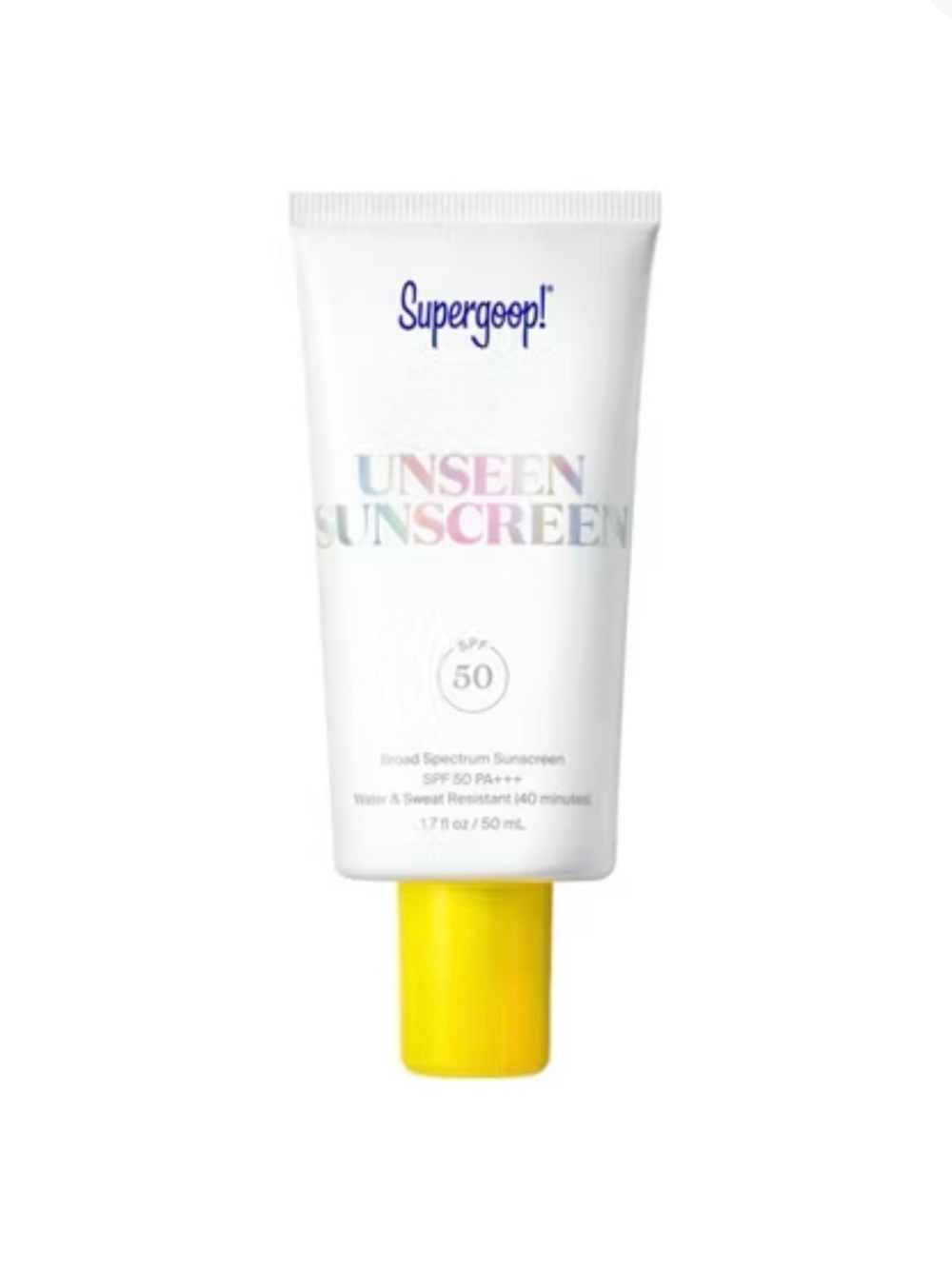 (4) Supergoop! Unseen Sunscreen SPF 50